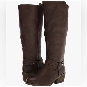 Dr. Scholl's Women's Liberate knee High Shaft Boots Knee brown heeled 11 fall